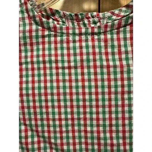 Classic Whimsy Christmas Holiday Gingham Olivia Dress / Girl's Size 5 - Picture 2 of 4